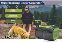 Thumbnail for Portable Solar Generator, 167Wh 42000mAh Solar Generator Lithium Battery