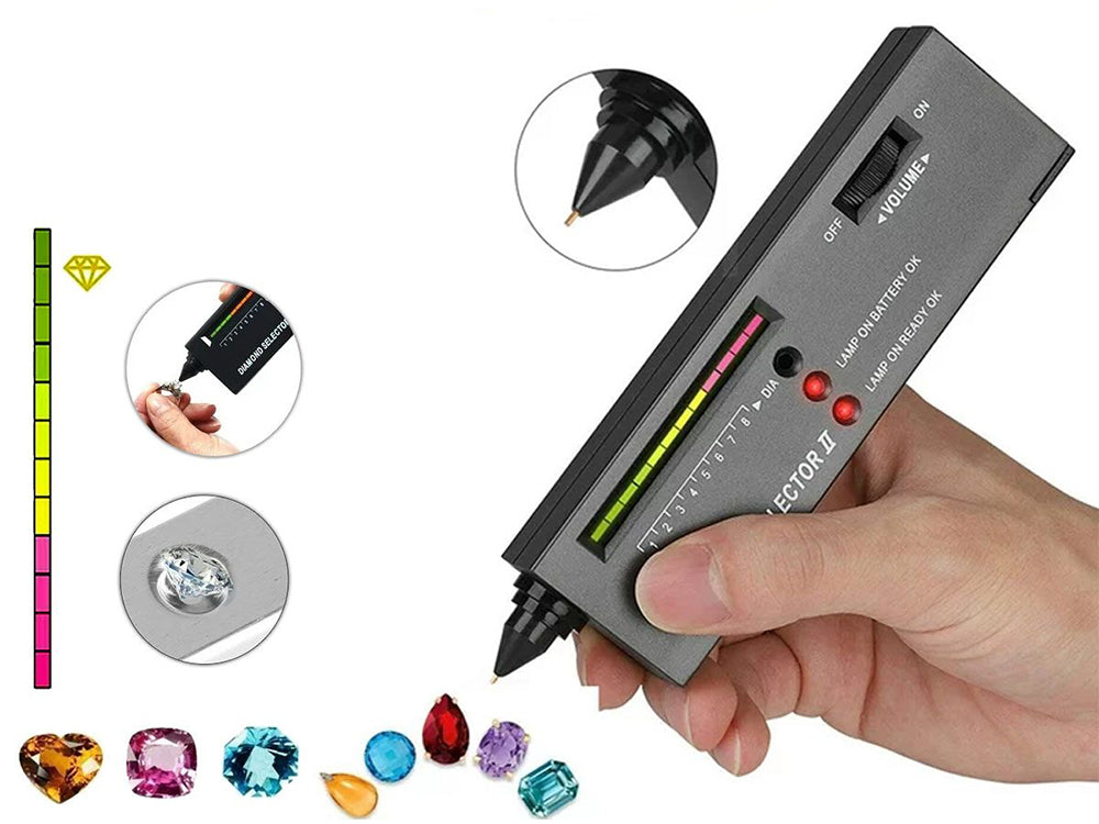 Diamond Tester Tool Diamond Selector II LED Diamond Tester Diamond Indicator High Accuracy