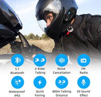 Thumbnail for Motorcycle Helmet Intercom Headset