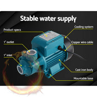 Thumbnail for PUMP-QB60 230V Electric Clean Water Pump  35L/Min 1/2/HP
