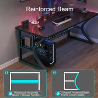 Thumbnail for Computer Desk Office Desk Table 120CM