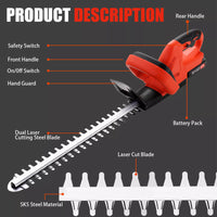 Thumbnail for Cordless Hedge Trimmer (Skin + 2.0Ah Battery + Charger)