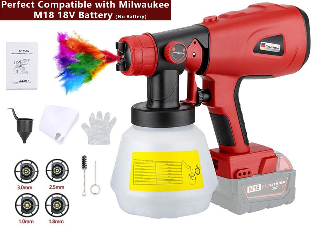 Cordless High Pressure Spray Gun Paint Sprayer