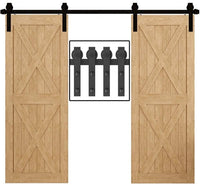Thumbnail for Barn Door Hardware Sliding Door Kit