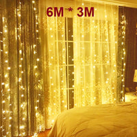 Thumbnail for Curtain Lights Warm White 6X3M