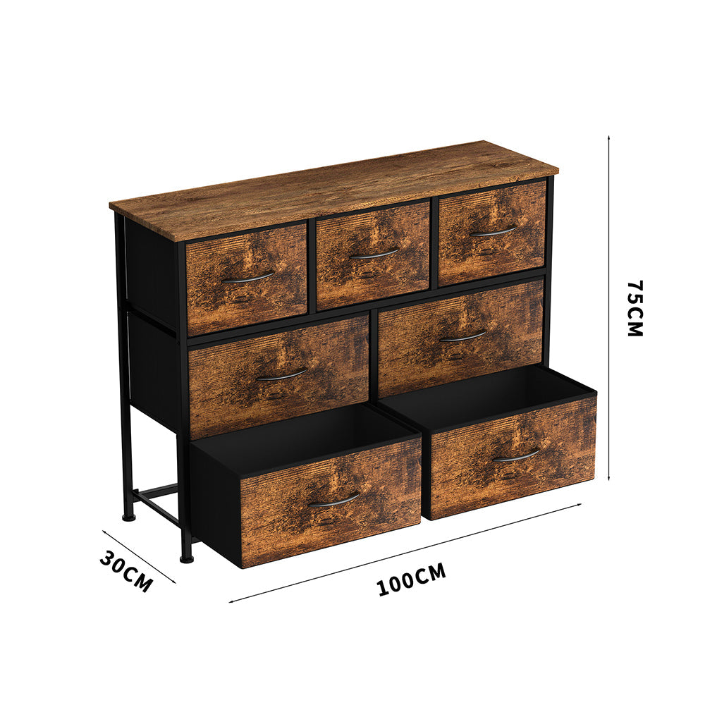 Chest of Drawers - 7 Fabric Drawers