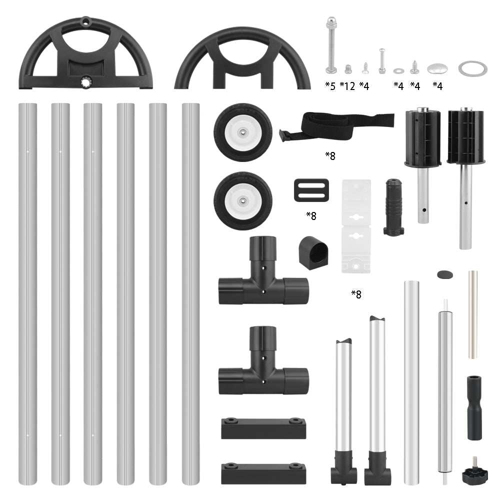 Pool Cover Roller 6.4 m Adjustable Swimming Pool Solar Blanket Reel