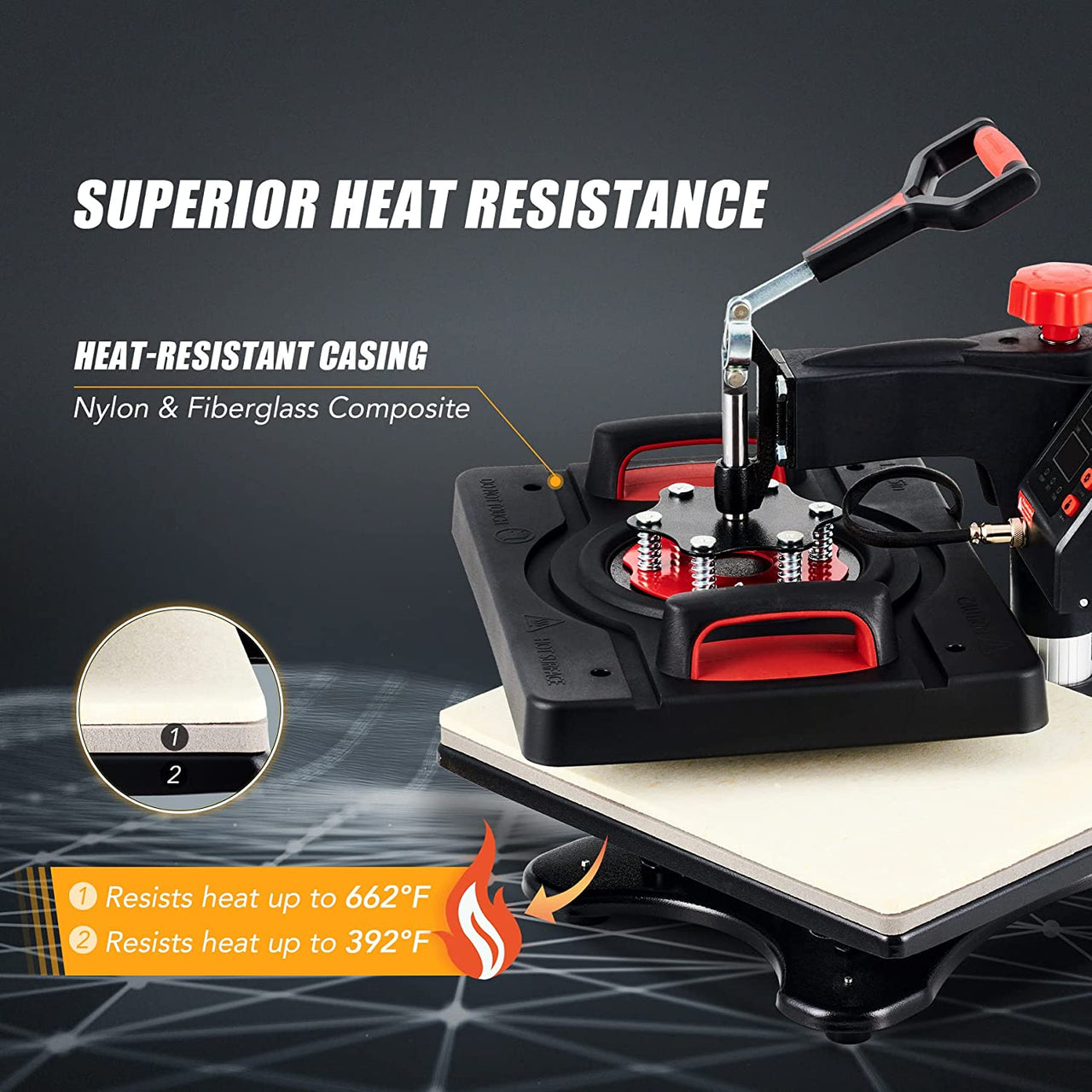 Heat Press Machine Transfer T-Shirt Printer 12" x 15"