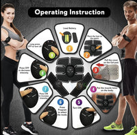 Thumbnail for Abdominal Machine Electric Muscle Stimulator ABS Ems Trainer Fitness Weight