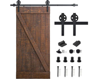 Thumbnail for Barn Door Hardware I - Shaped Rollers Track Rail 2m