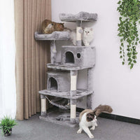 Thumbnail for Cat Tree House with Scratching Posts Hammock - The Shopsite
