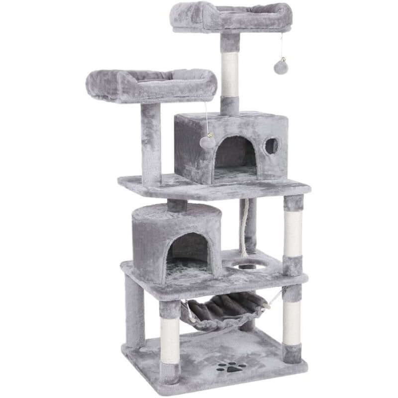 Cat Tree House with Scratching Posts Hammock - The Shopsite
