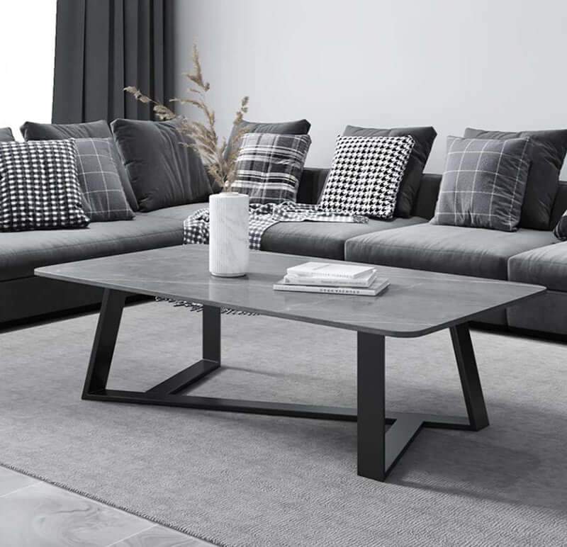 Coffee Table Marble Texture Modern Stone