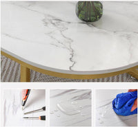 Thumbnail for Coffee Table Marble texture Top - The Shopsite