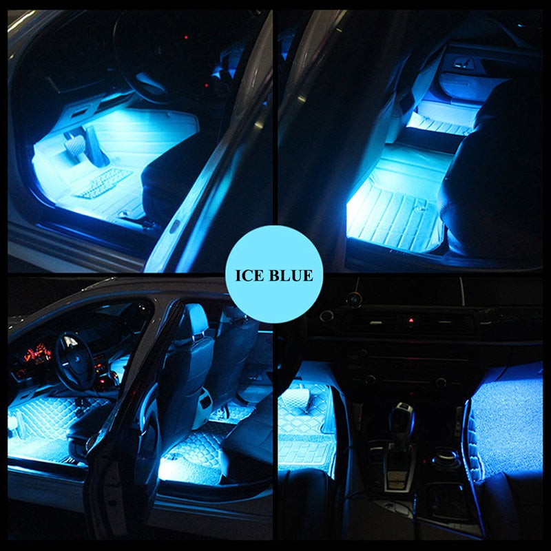 Car LED Lights RGB Voice Remote