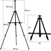 Thumbnail for Art Easel Aluminum Metal Tripod Display Easel 21