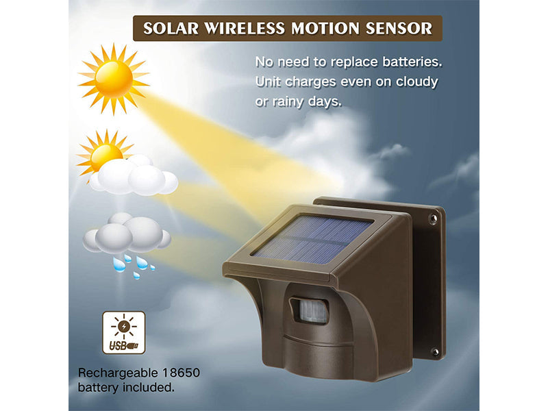 Driveway Alarm with Phone App Long Range Solar Wireless Driveway Alarm