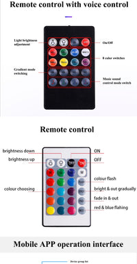 Thumbnail for Car LED Lights RGB Voice Remote