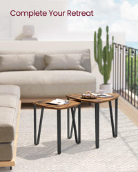 Thumbnail for Vasagle Coffee Table Nesting Table Set - 2pc