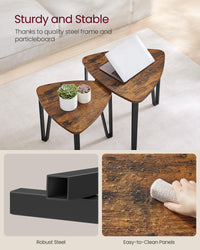 Thumbnail for Vasagle Coffee Table Nesting Table Set - 2pc