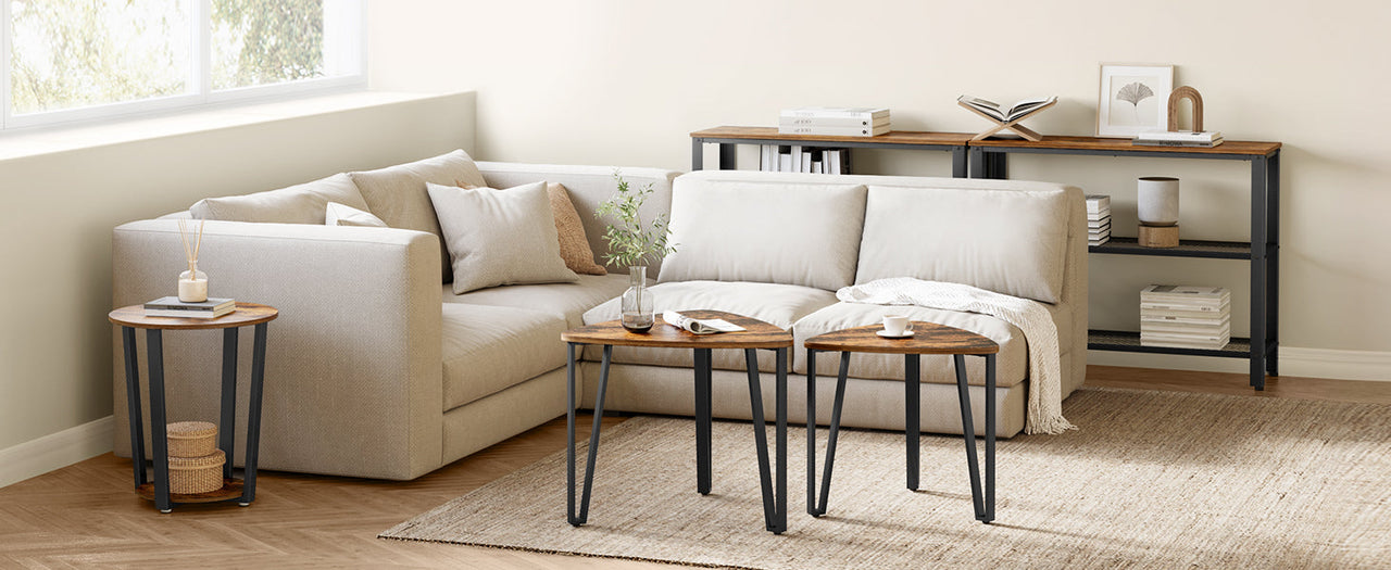 Vasagle Coffee Table Nesting Table Set - 2pc