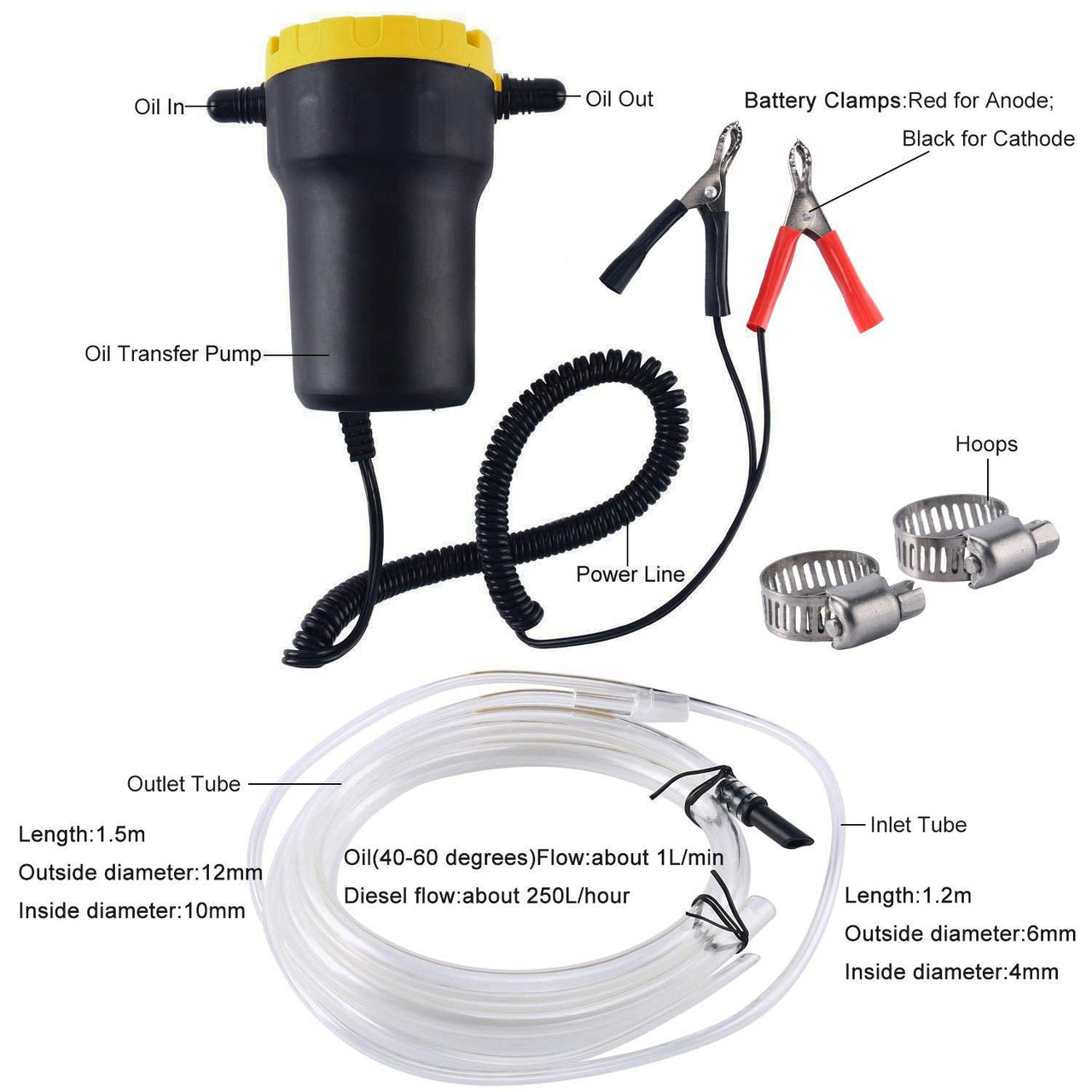 Oil Extractor pump Oil Change Pump Kit Fluid Extractor