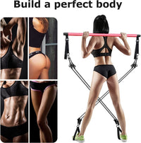 Thumbnail for Pilates Stick Bar with Resistance Bands