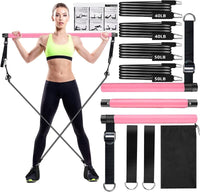 Thumbnail for Pilates Stick Bar with Resistance Bands