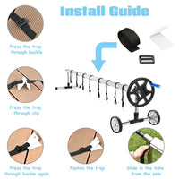 Thumbnail for Pool Cover Roller 6.4 m Adjustable Swimming Pool Solar Blanket Reel