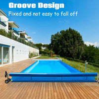 Thumbnail for Pool Cover Roller 6.4 m Adjustable Swimming Pool Solar Blanket Reel