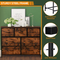 Thumbnail for Chest of Drawers - 7 Fabric Drawers