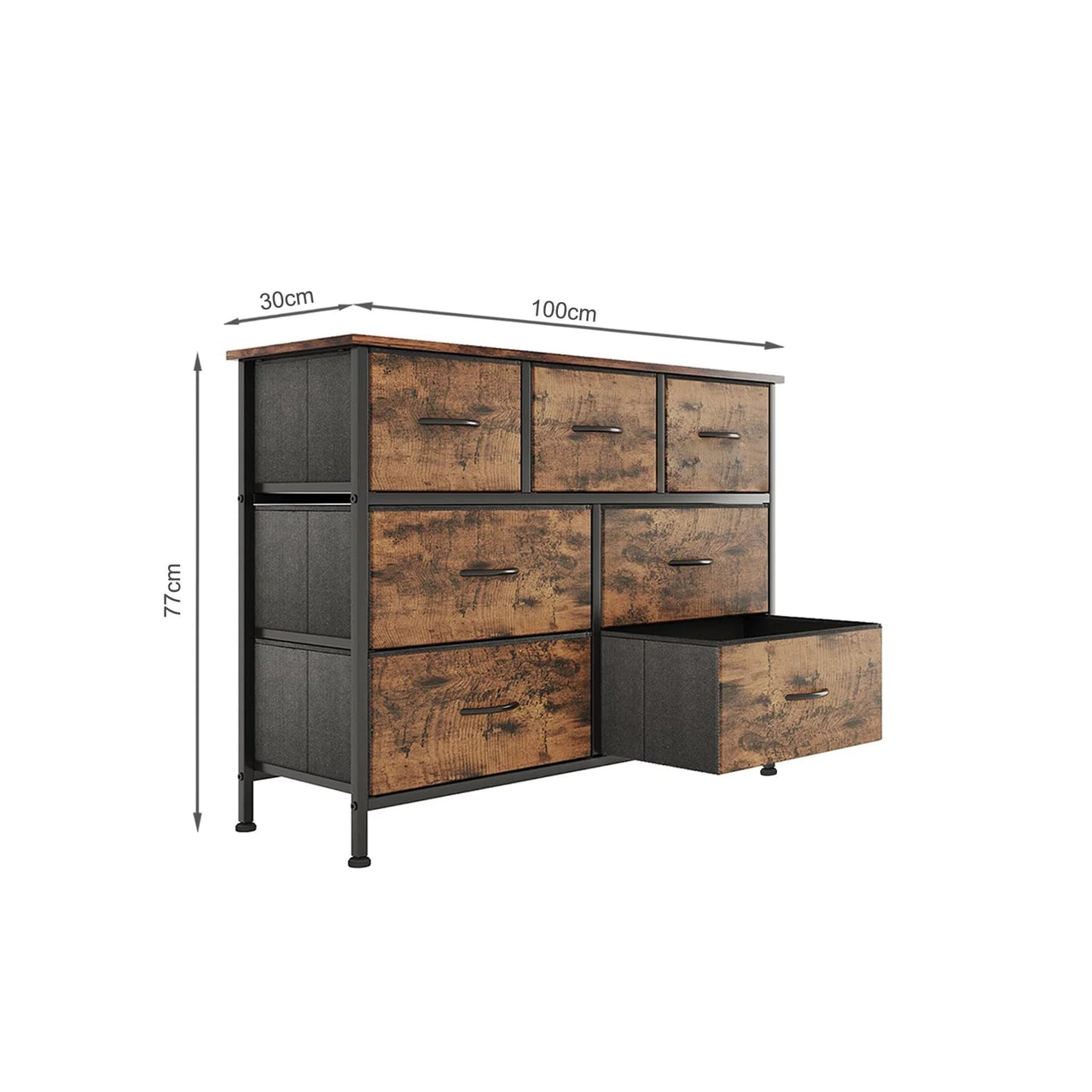 Chest of Drawers - 7 Fabric Drawers