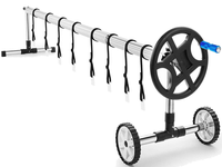 Thumbnail for Pool Cover Roller 6.4 m Adjustable Swimming Pool Solar Blanket Reel