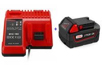 Thumbnail for Compatible Replacement Milwaukee 18V 4AH Battery with Milwaukee Battery Charger