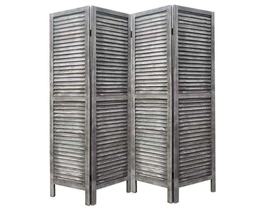 Room Divider Folding Screen Privacy Screen Grey
