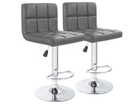 Thumbnail for Adjustable Swivel Armless Bar Stools With Pu Leather - The Shopsite