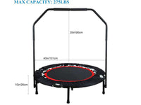 Thumbnail for 40 Inch Exercise Trampoline Mini Foldable Portable Rebounder - The Shopsite