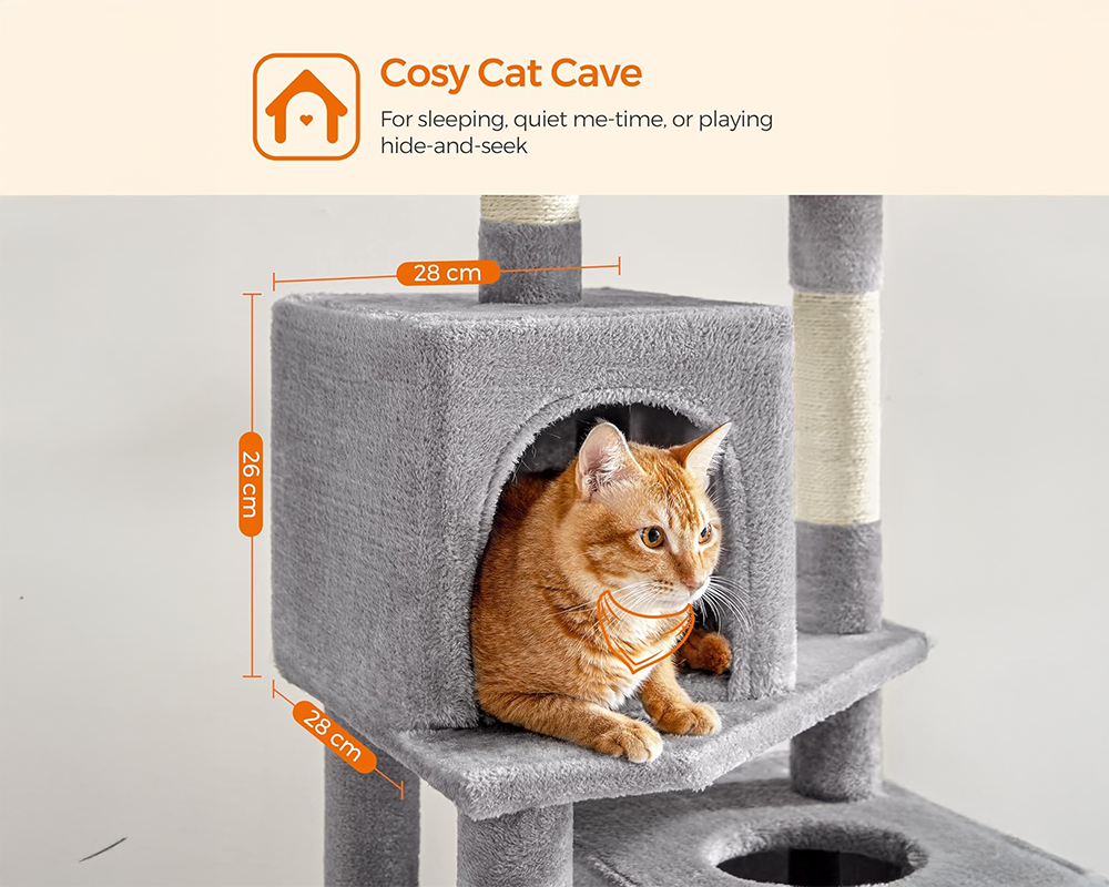 Cat Tree House with Scratching Posts