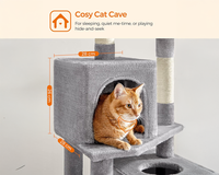 Thumbnail for Cat Tree House with Scratching Posts