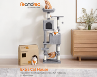 Thumbnail for Cat Tree House with Scratching Posts