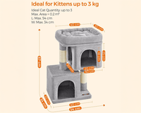 Thumbnail for Cat Tree House with Scratching Posts