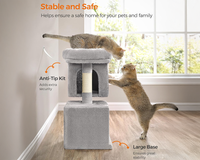 Thumbnail for Cat Tree House with Scratching Posts