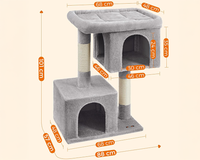 Thumbnail for Cat Tree House with Scratching Posts