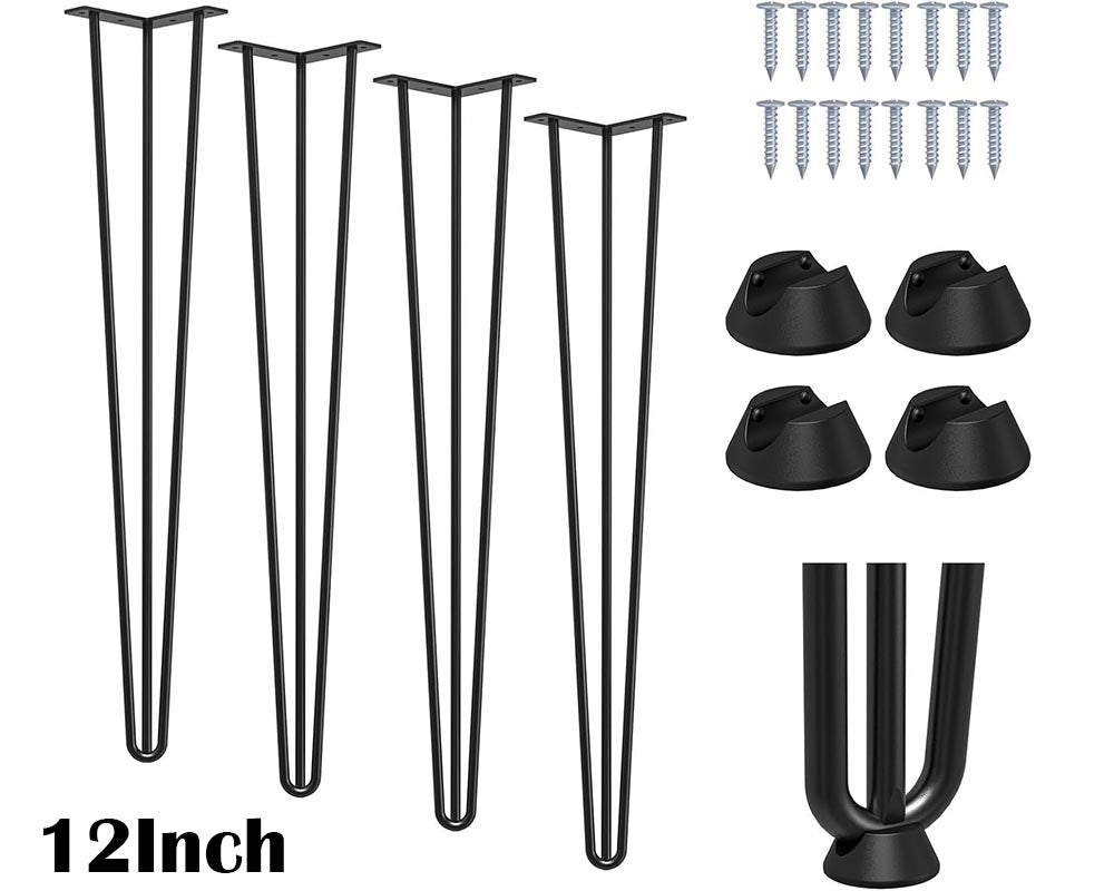 12-Inch Hairpin Furniture Legs
