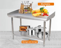 Thumbnail for Steel Bench Stainless Steel Kitchen Work Table