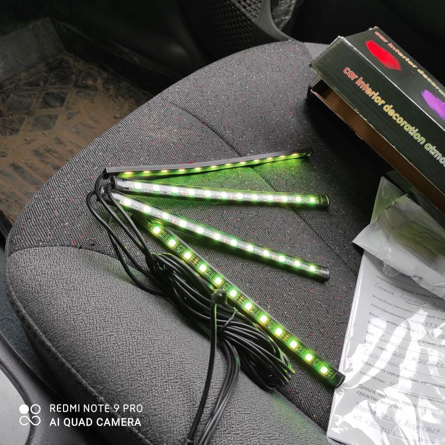 Car LED Lights RGB Voice Remote
