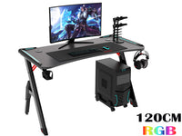 Thumbnail for Gaming Desk Office Desk Table 120CM RGB