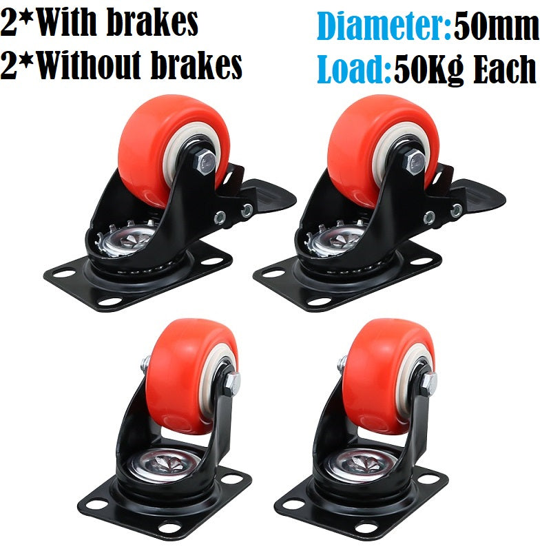 Caster Wheels Trolley Wheels Kit