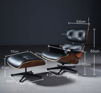 Thumbnail for Replica Eames Chair with Ottoman Lounge Chair