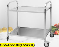 Thumbnail for Stainless Steel Trolley Kitchen Storage Trolley
